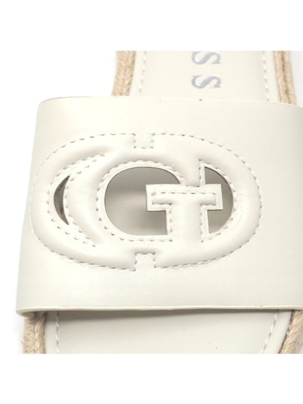 Guess Katica Cream 150 Logo Espadrille Slide Sandals US 7.5M - Picture 7 of 8